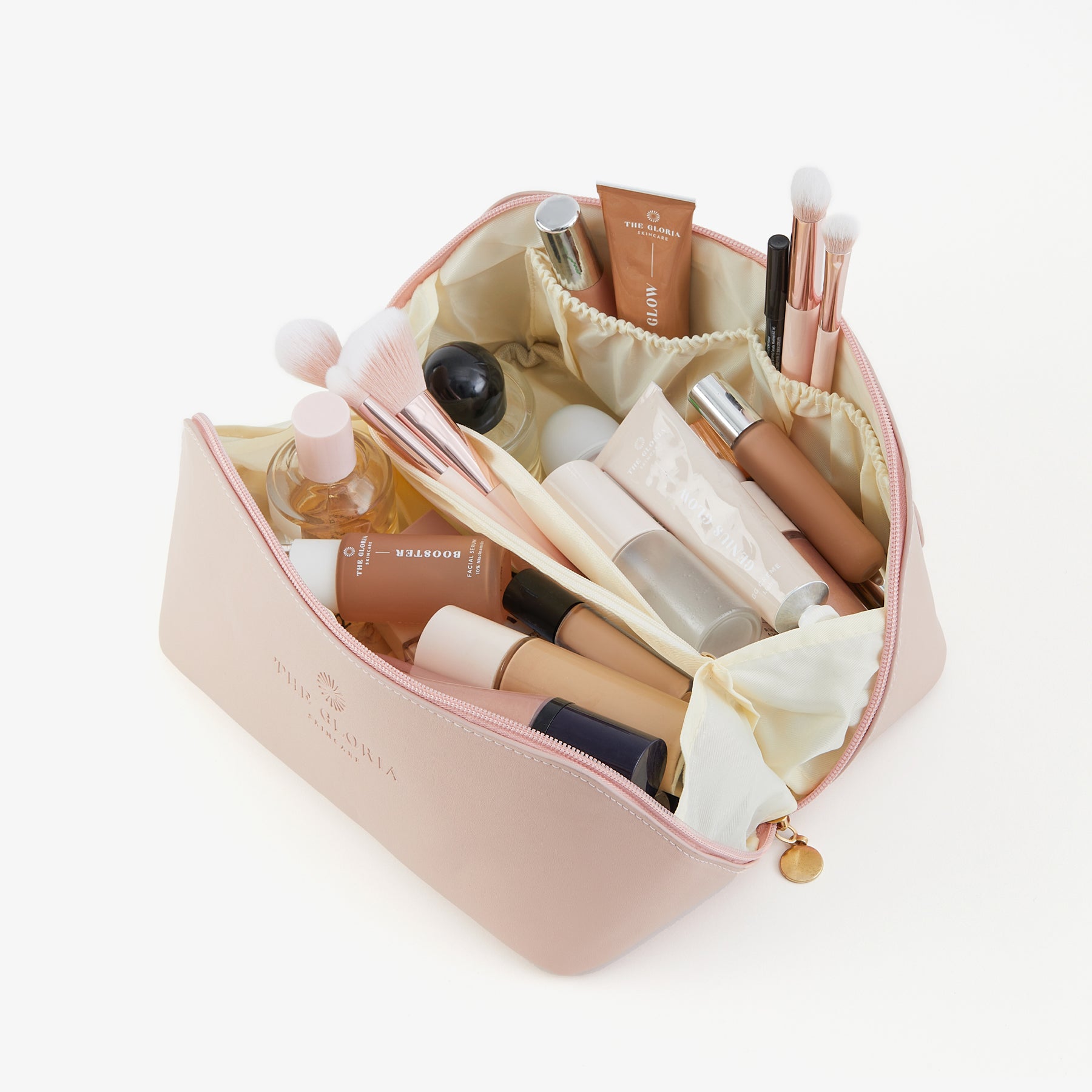 Luxus Kosmetiktasche I Zart rose